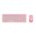 2.4g Optical Wireless Keyboard Mouse Kit Usb Receiver Combo Pink