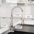 Faucet Low Lead Commercial Solid Brass Single Handle Pull-down