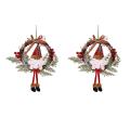 Artificial Christmas Wreath for Front Door Wall, Santa Claus(small)