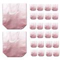 24 Pcs Gift Bags Christmas Shopping Tote Bag Present Bags(rose Gold )