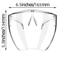 6pc Half Face Shield,transparent Glasses Face and Eye Protection