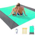 210 X 200cm Picnic Blanket Extra Large Waterproof Beach Mat -green