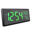 Led Digital Alarm Clock Temperature Date Display Desktop Mirror C