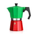300ml European Style Moka Pot Espresso Coffee Pot Aluminum(red Green)