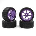 65mm Metal Wheel Rim Tires Tyres with 12mm Lengthened Adapter