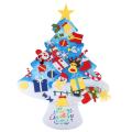 Kids Diy Tree Merry Christmas for Home Wall Hanging Decor Toddlers