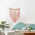 Hand-woven Color Macrame Bohemian Tapestry for Home Bedroom 60x75cm-c