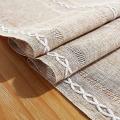 Rustic Linen Table Runner with Handmade Tassel, 72 Inches Long A