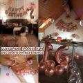 Happy Birthday Balloons Banner(3d Lettering) ,foil for Birthday Party