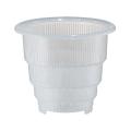 12 Cm Clear Plastic Orchid Pots with Holes Air Pruning Function