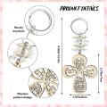 20pcs Baptism Favor Keychain Key Ring with Bag for First Communion