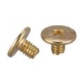 20x Album Purse Brass Plated 5x8mm Binding Chicago Screw Post, Brass