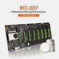 D37 Btc Miner Motherboard with Cpu+8x8pin Cable+128g Ssd+4gb Memory
