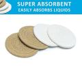 Drink Coaster Absorbent Woven Coaster Set Hand Woven Drink Coaster,a