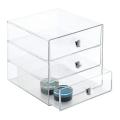 3 Acrylic Vanity, Storage Drawers Set for Cosmetics, Glasses