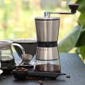 Stainless Steel Manual Coffee Grinder - Conical Ceramic Burr-portable