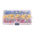 151 Pcs Semi-insulated Piggy Back Spade Crimp Male Kit for Awg Wire
