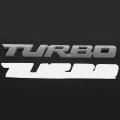 Turbo Universal Car Motorcycle Auto 3d Metal Decal Sticker, Silver