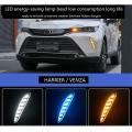 For Toyota Harrier Venza 2021 2022 Car Led Drl Turn Fog Lamp, Blue