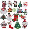 18pcs Xmas Tree Santa Cute Appliques for Diy Crafts Clothes Decor