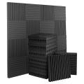 14pcs Acoustic Foam,sound Insulation Panels,for Studio Room,etc,black