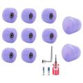 Roller Skate Wheels with Bearings and Toe Stoppers Roller Purple