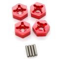 Metal 12mm Wheel Hex Adapter for Wltoys 104001 1/10 Rc Car,red