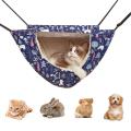 Cat Cage Hammock, Double Layer Soft Plush Hanging Pet Bed B
