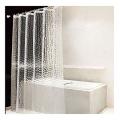 Clear Eva Shower Curtain Liner Waterproof 3d 71inch X79inch, 12 Hooks