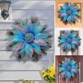 Peacock Decor Noble and Unique Outdoor Wreath for Front Door for Wall