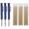 Woodworking Pencil Set with Refill for Woodworker Carpenter Scriber A