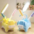 3 Modes Led Rechargeable Table Lamp Phone Pen Holder Cute Lamp Blue