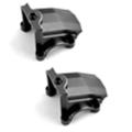 2pcs Metal Front and Rear Differential Cover Gearbox Cover,1