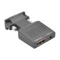 Hdmi-compatible to Vga Adapter with 3.5mm Audio Cable for Laptop