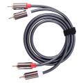 Rexlis 2 Rca to 2 Rca Hifi Audio Cable Ofc Av Speaker Wire 1m