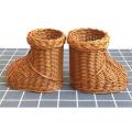 Rattan Woven Fruit Basket Cute Shape Fruit Bowls Tray A
