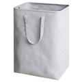 Contracted Style Japan Style Canvas Folding Laundry Basket-grey