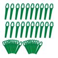 100 Pcs 8.3cm Plastic Grass Trimmer Blade Replacement Blades