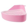 Rabbit Toilet Litter Tray,small Animal Toilet Corner Potty(pink)