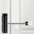 Simple Door Closer Household Automatic Hinge Mute Closer(black)