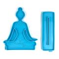 2pcs Yoga Ornament Resin Molds Yoga Coaster Silicone for Diy Home B