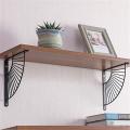 2pcs Modern Metal Floating Shelves for Home Office Restaurant Decor