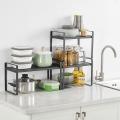 Kitchen Countertop Layered Shelf Cabinet Rack Inner Compartment A