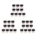 10 Pcs Mini Wooden Small Wedding Message Table Number Chalkboard