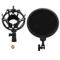 Microphone Shock Mount Head Telescoping Height Microphone Holder