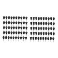 50pcs Electric Fence Ring Insulator Fencing Screw In Posts Wire