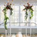 4 Pcs Flower Garland Wisteria Artificial Flowers Plants (rose Red)