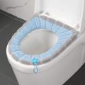 2pc Soft Plush Toilet Cover,washable Cloth Toilet Seat Cover,handle