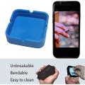 Square Silicone Ashtray for Cigarettes Unbreakable Heat-resistant