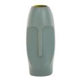 Nordic Minimalist Pe Abstract Decorative Figue Head Shape Vase-green